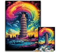 Puzzle Torre Pendente di Pisa Italia per adulti 1000 pezzi puzzle impossibili per adulti per amanti dei viaggi e coppie giocattolo stimolante 1000 pezzi (75x50 cm)