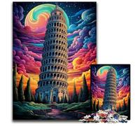 Puzzle Torre Pendente di Pisa Italia per adulti 1000 pezzi puzzle impossibili per adulti per amanti dei viaggi e coppie giocattolo stimolante 1000 pezzi (38x26 cm)