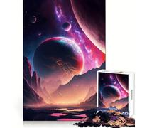 Puzzle "Tra le stelle" per ragazzi, 1000 pezzi, stimolante, piacevole per il tempo libero, bordi lisci, regalo di Natale ideale (38x52cm)