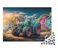 Puzzle Tractor in Village 1000 Pezzi Rural Farm Scene Style - Giochi Educativi E Decorazione Casa, Divertente Sfida, Per Adulti 38x26cm/1000pcs