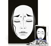 Puzzle tradizionale giapponese con maschera, 1000 pezzi, per adulti, ideale per momenti di relax quotidiani, con dettagli realistici, una sfida gioiosa e un'opera d'arte perfetta (50x75cm)