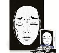 Puzzle tradizionale giapponese per adulti con maschera, 1000 pezzi, gioco antistress, dettagli realistici, sfida divertente, gioco notturno (38x52cm)