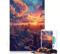 Puzzle "Tramonto a Berlino, Germania" per ragazzi, 1000 pezzi, gioco di logica, passatempo rilassante, bordo netto, pezzo da collezione 50x75cm