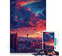 Puzzle "Tramonto a Las Vegas, Nevada" da 1000 pezzi per ragazzi, ideale per migliorare la memoria, rilassarsi e divertirsi Pezzo da collezione con tagli netti 50x75cm