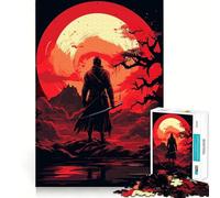 Puzzle "Tramonto dei Samurai in Giappone" per ragazzi, 1000 pezzi, stimola la memoria, rilassante e divertente, taglio di alta qualità, regalo elegante (38x52cm)