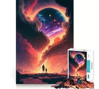 Puzzle "Tramonto Fantastico" per ragazzi, 1000 pezzi, gioco di logica, divertimento al chiuso, bordi precisi, pezzo da collezione 50x75cm