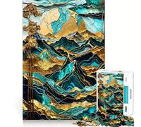 Puzzle "Tramonto in montagna, armonia" per adulti, 1000 pezzi, gioco intellettuale, divertimento rilassante, taglio preciso, lista dei desideri di Babbo Natale (38x26cm)