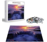 Puzzle Tramonto Puzzle 1000 Pezzi Jigsaw Adulti DIY Classici Gioco, Puzzles a Forma di Autunno, Giochi Rilassamento e Intelligence per Ragazzi da 14 Anni 75 x 50 cm/1000 pcs con Scatola Regalo B-4196