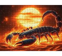 Puzzle Tramonto scorpione - Puzzle 3000 Pezzi per Adulti - Puzzles Giochi Rilassamento - Bene Confezionamento in Scatola - Stampa Alta Definizione Colori Brillanti - Puzzles Legno Impegnativi s7h-919