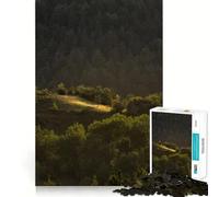 Puzzle "Tramonto su una montagna spagnola" da 1000 pezzi per ragazzi, gioco di logica stimolante, attività per la casa, bordi trasparenti, regalo prezioso 38x52cm