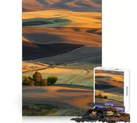 Puzzle "Tramonto sulle colline di Palouse" per ragazzi, 1000 pezzi, gioco di logica, divertimento rilassante, bordi lisci, regalo di compleanno 38x52cm