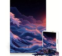 Puzzle "Tramonto sull'oceano con un'onda" per ragazzi, 1000 pezzi, gioco di intelletto, evasione rilassante, taglio di qualità, regalo stagionale (50x75cm)
