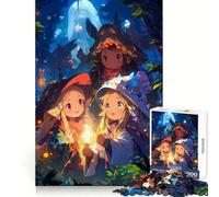 Puzzle "Tre giovani streghe della foresta" da 1000 pezzi per ragazzi, gioco di logica, attività per la casa, bordi trasparenti, regalo prezioso 38x52cm