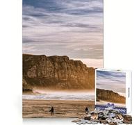 Puzzle "Tre surfisti" da 1000 pezzi per adulti, stimola la memoria, ideale per momenti di relax, con immagini da assemblare e opere d'arte 38x52cm