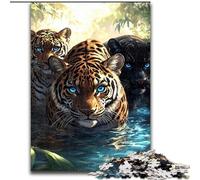 Puzzle Tre Tigri da 1000 pezzi per adolescenti, adatto a partire dai 14 anni Divertimento in famiglia tutta la famiglia (26x38cm)