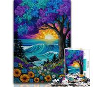 Puzzle Trees by The Ocean per adolescenti, 1000 pezzi, gioco educativo e sfida, ideale come regalo per tutta la famiglia (75x50cm)