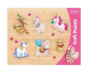 Puzzle trefl di unicorni, lama e bradipi 1 St