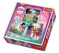 Puzzle trefl Nella, principessa dei cavalieri e il suo mondo 3in1 (20,