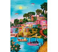Puzzle TREFL Premium Plus L'arte del colore: Syros, Grecia, 1000 pezzi