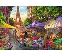 Puzzle 1000 Pezzi - Tea Time Mercato dei Fiori Parigi