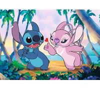 Trefl Premium Plus Quality Lilo, Stitch & Angel-1000 Pezzi, Serie di Puzzle con i Personaggi più Amati, per Adulti e Bambini dai 14 anni, Multicolore, 12079