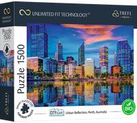 Puzzle Città Riflessa Perth Australia 1500 Pezzi