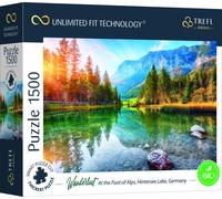 Trefl-1500 Pezzi, Cartone più Spesso, BIO, Alpi, Bavaria, Lago, Montagne, per Adulti e Bambini sopra i 12 Anni, Colore Puzzle UFT Wanderlust: At The Foot of Alps, Hintersee Lake, Germany, 1500, 26193