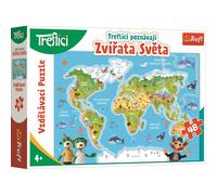 Puzzle Treflici conosci gli animali del mondo 48 pezzi 1 St