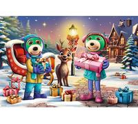 Puzzle Treflíci: tempo d'inverno MAXI 24 pezzi