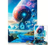 Puzzle triangolare a portale da 1000 pezzi per ragazzi, gioco di logica e abilità, rilassante, taglio preciso, regalo di Natale (50x75cm)