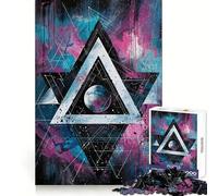 Puzzle triangolare Stellar per adulti, 1000 pezzi, gioco intelligente e rilassante, taglio preciso, oggetto da collezione 38x52cm