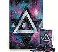 Puzzle triangolare Stellar per adulti, 1000 pezzi, gioco intelligente e rilassante, taglio preciso, oggetto da collezione 38x26cm