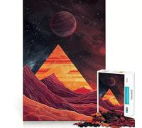 Puzzle triangolare Stellar per ragazzi, 1000 pezzi, gioco intelligente per il tempo libero, taglio preciso, regalo stagionale 38x26cm