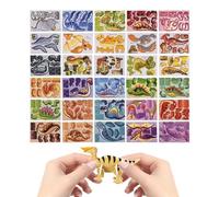 Puzzle Tridimensionale A Incastro Trenta Pezzi Animali Cartoon Costruibili