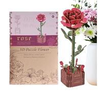 Puzzle Tridimensionali Per Adulti,Il Design A Strati Di Dalia Moo Adatto Ai Principianti,Kit Per Costruire Moi Di Fiori - Per La Decorazione a Casa 'Ufficio Degli Interni E Degli Esterni