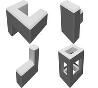 Puzzle Triple Twins Versione Modificata Bordi Lisci Rompicapo Gioco