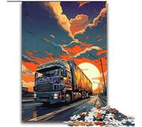 Puzzle Trucks on The Road da 2000 pezzi per adolescenti, gioco stimolante, ideale come regalo per tutta la famiglia (70x100cm)