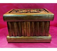 PUZZLE TURCO MAGIA SEGRETO TRUCCO PORTAGIOIE LEGNO PANDORA FATTO A MANO PICCOLO