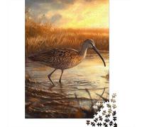 Puzzle Uccelli delle Zone Umide Ora d'Oro, 1000 pezzi carta riciclata unisex, puzzle estremamente difficile stimolante 70x50cm/1000pcs