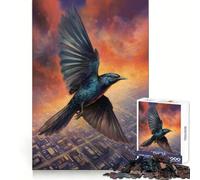 Puzzle "Uccello che vola sopra la città", 1000 pezzi, per ragazzi, stimola la capacità di ragionamento, crea un'atmosfera serena, ritagli precisi, regalo premuroso (50x75cm)
