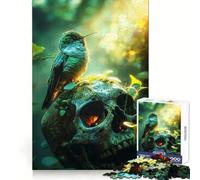 Puzzle "Uccello su un teschio" da 1000 pezzi per ragazzi, stimola la capacità di ragionamento, crea un'atmosfera serena, ritagli precisi e pensati per un regalo speciale (50x75cm)
