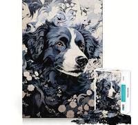 Puzzle Ukiyo E Dog da 1000 pezzi per ragazzi,divertente gioco di memoria,facile da completare,rilassante,per interni,ideale per gruppi (50x75cm)