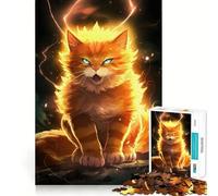 Puzzle Ultimate Cat Power Up per adulti da 1000 pezzi,gioco di memoria divertente,componenti robusti e di facile taglio, alleviare lo stress (50x75cm)