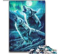 Puzzle "Ululando i lupi sulla montagna" per adolescenti, 2000 pezzi, modello da assemblare, ideale come regalo per tutta la famiglia, adatto per bambini di età compresa tra 14 e 70 anni (70x100cm)