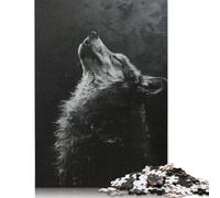 Puzzle "Ululando il Lupo nell'Oscurità", Puzzle di Cartone Premium per Bambini Adulti, Regali di Natale 1000 pezzi (75x50 cm)