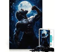 Puzzle "Ululato del Lupo Mannaro" da 1000 pezzi,gioco creativo,componenti robusti e ben rifiniti,ideale da portare in viaggio,gioco per allenare la mente (50x75cm)