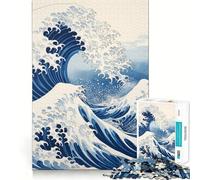 Puzzle Under The Wave di Kanagawa per adulti,1000 pezzi,gioco di memoria per allenare la mente,taglio laser per un incastro perfetto, alleviare lo stress (50x75cm)