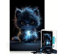 Puzzle Unfluffy Thunder Monster da 1000 pezzi,gioco di costruzione Focus Zero Gap,incastro perfetto,attività gratificante per i giorni di pioggia (38x26cm)