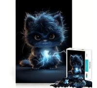 Puzzle Unfluffy Thunder Monster da 1000 pezzi,gioco di costruzione Focus Zero Gap,incastro perfetto,attività gratificante per i giorni di pioggia (50x75cm)