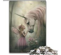 Puzzle Unicorn Girl per adolescenti da 1000 pezzi, aiuta il cervello a esercitare i giocattoli avvincenti per coltivare la pazienza, decorazione perfetta (dimensioni 26x38cm)